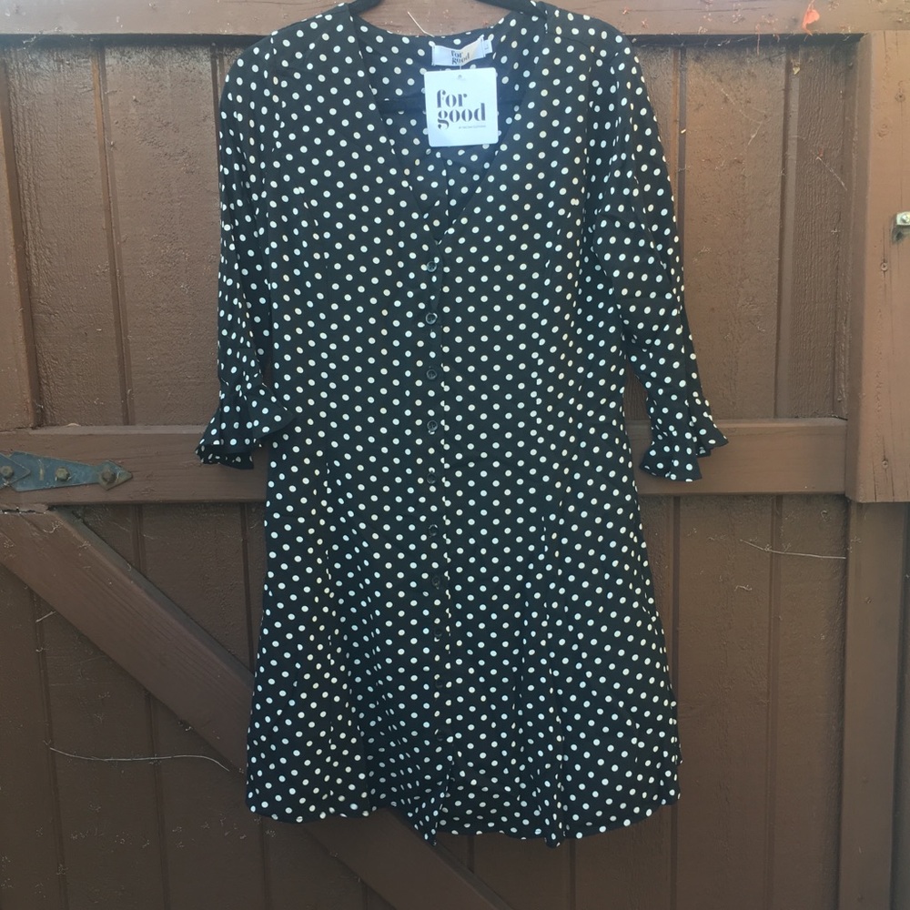 For good Black Polka Dot Dress